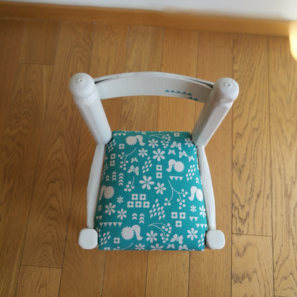 Sediolina al gusto puffo e zucchero&nbsp;filato